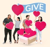 Diverse people sharing their loves