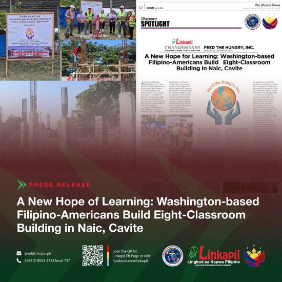 A New Hope for Learning: Washington-based Filipino-Americans Build Eight-Classroom Building in Naic,&nbsp;Cavite